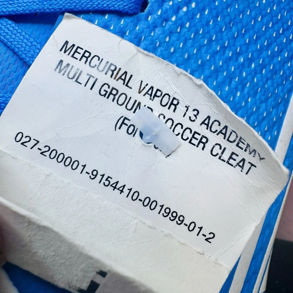 Nike Cleats Mens 10 Blue Mercurial Vapor 13 Academy FG Soccer AT5269-414 Game
